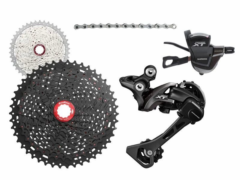 Shimano Mini Groupe XT M8000 1x11v Avec Cassette Sunrace MX8 2022 3 Shimano Mini Groupe XT M8000 1x11v Avec Cassette Sunrace MX8 2022