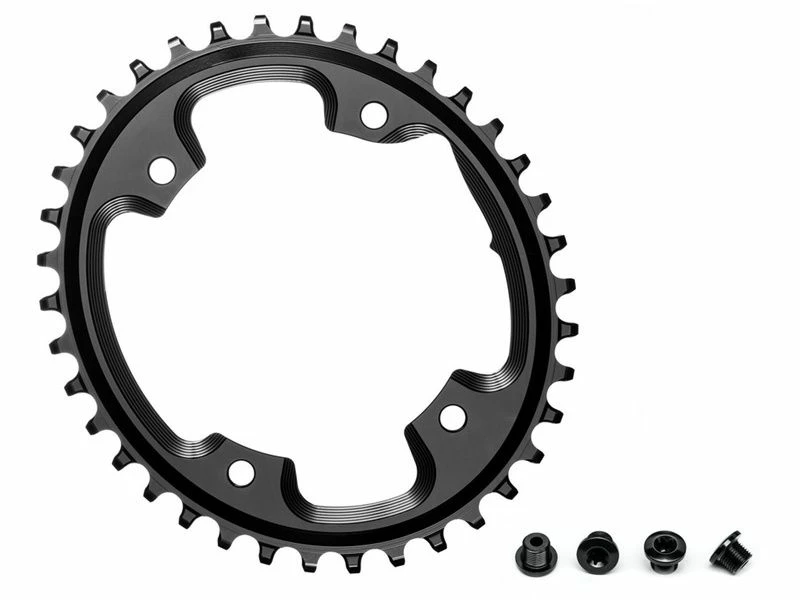 Absolute Black Plateau Cyclocross Oval Narrow Wide 110 Mm 4 Trous Noir 2022 3 Absolute Black Plateau Cyclocross Oval Narrow Wide 110 Mm 4 Trous Noir 2022