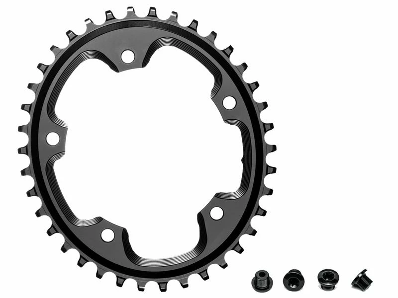 Absolute Black Plateau Cyclocross Oval Narrow Wide 110 Mm 5 Trous Noir 2022 3 Absolute Black Plateau Cyclocross Oval Narrow Wide 110 Mm 5 Trous Noir 2022