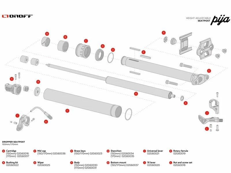 OnOff Cartouche Hydraulique Pour Tige De Selle Télescopique Pija (Mondraker 4 OnOff Cartouche Hydraulique Pour Tige De Selle Télescopique Pija (Mondraker – Image 2