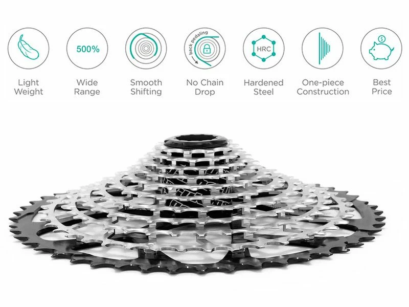 Garbaruk Cassette Standard HG 11 Vitesses Rouge 6 Garbaruk Cassette Standard HG 11 Vitesses Rouge – Image 4