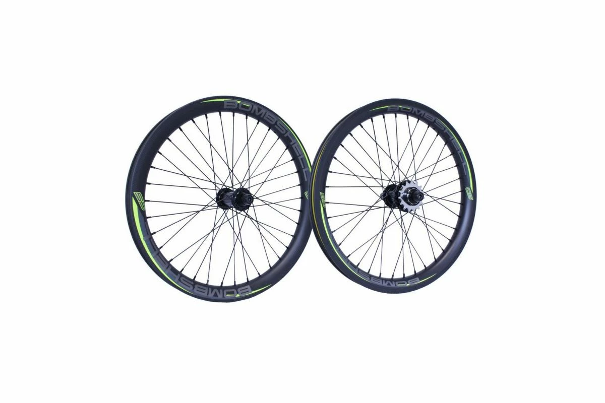 Roues BOMBSHELL CSO/One80 20x1.75 36H Couleur Noir/Jaune 3 Roues BOMBSHELL CSO/One80 20x1.75 36H Couleur Noir/Jaune